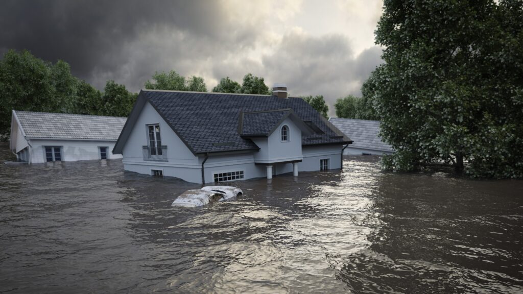 A new Heluna Health data brief reports large gaps in household preparedness for extreme weather events like flooding and power outages. Photo by Adobe Stock.